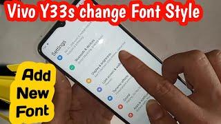 vivo y33s Font Style change // font style change setting
