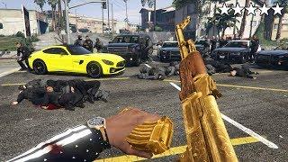 GTA 5 - Franklin's FIRST PERSON Five Star Rampage! (Epic Police Chase)