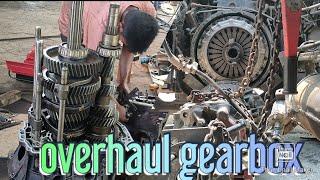 UD manual speed gearbox overhaul process / time-lapse video.