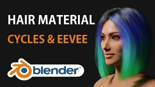 Blender Hair Materials - Cycles VS Eevee