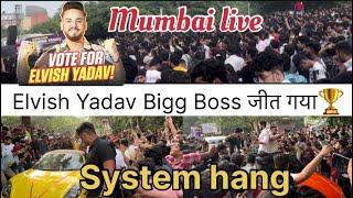 Elvish Yadav winner Bigg Boss OTT Season 2 || 1001 गाड़ी पहूँची लेने Mumbai जाम@ElvishYadavVlogs