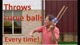 Curve ball Flinger....Magnus Effect. // Homemade Science with Bruce Yeany