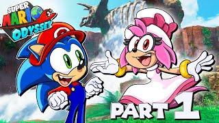  HERE WE GO!! - Sonic & Amy Play "Super Mario Odyssey"!! (Part 1)