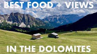 Dolomites Italy. Best food & easy hikes to alpine huts & majestic views in the Seiser Alm & Seceda.