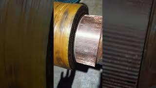 Armature commutator slot inspection #electrical #motor#iti#testing