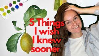 5 Things I Wish I Knew Sooner as a Beginner Artist // Painting Lemon