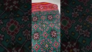 Dubbal ikkat patola | Navratan Patola saree | Red and green combination | #viral #shortsfeed #patola