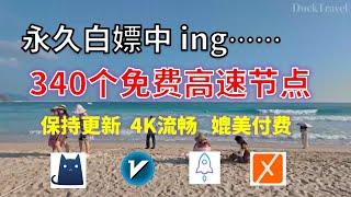 24年8月3日-5顺丰资源免费科学上网340个节点meta翻墙8K视频4K，超机场VPN，Windows/mac/安卓ios、Vless小火箭Vmess小飞机Clash、V2ray、winXray