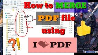 How to Merge PDF file using I LOVE PDF