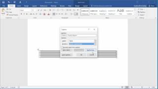 How to Add Caption to a Table in Word 2016