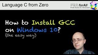 How to install the C language GCC compiler on Windows