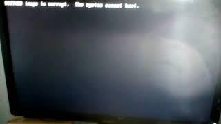 BOOTMGR image is corrupt.the system cannot boot