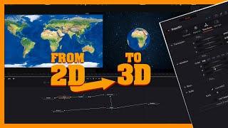Easily Transform 2D World map into 3D with DaVinci Resolve 18 - Step-by-Step Tutorial