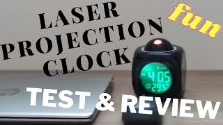 Smart Gadget Series. Laser Beam Projection Alarm Clock . Only 7 USD . Test And Review