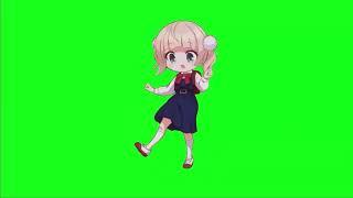 Loli Shigure Ui Green  Screen