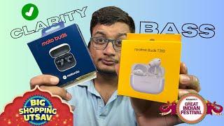  Flipkart BBD sale Moto Buds vs Realme T310 || Best earbuds under 2000 rupees