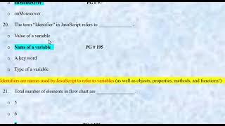 cs101 important mcq from lecture 1 to 18 for the preparation of midterm A