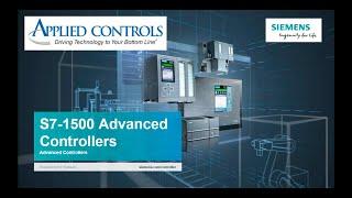 Siemens SIMATIC S7-1500 Advanced Controllers Webinar