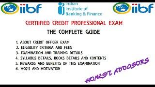 IIBF CERTIFIED CREDIT PROFESSIONAL! COMPLETE GUIDE**MUST WATCH!