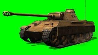 german battle tank drive by - free green screen 1 - free use