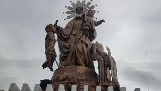 giant statue of Nuestra Señora de Salvacion #statue #religiousstatue