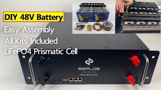DIY Solar Energy Storage Battery | Easy Assemble 48V LiFePO4 Module | All Kits Included