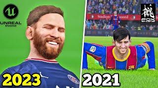 eFootball 2023 vs PES 2021  Next Gen vs Old Gen - Unreal Engine vs Fox Engine | Fujimarupes