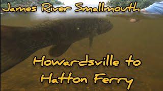 OVER 100 Smallmouth Bass - James River Canoe Fishing Howardsville to Hatton Ferry Late July 2024