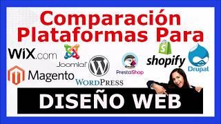 Comparación PLATAFORMAS DISEÑO WEB [2020] - Wordpress Joomla Drupal Wix Prestashop Shopify  
