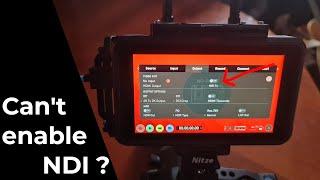 Atomos Connect - Can't enable NDI ?