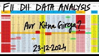 FII DII Data Analysis For 23rd Dec | Monday Market Prediction