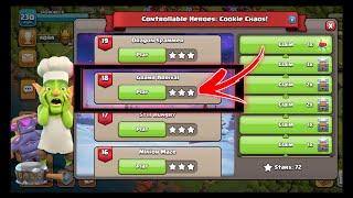 Level 18 Easy Method Controllable Heroes: Cookie Chaos Clash Of Clans  GRAND ARRIVAL COC