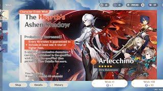 Pulling For Arlecheno on my Europe server 120+pulls - Genshin Impact ver 4.6