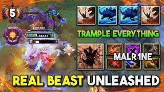 ULTRA AGGRESSIVE MID By Malr1ne Primal Beast Max Slotted Item Build 100% Trample Everything DotA 2