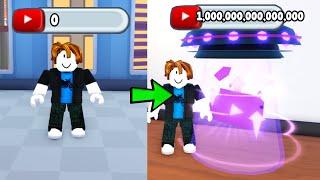 I Got 1 Quadrillion Subscribers And Became Best Player! - Youtube Life Roblox