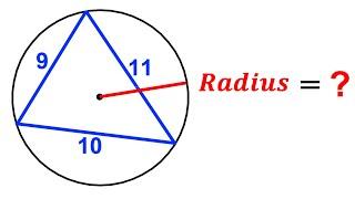 Can you find the Radius of the circumscribed circle? | (In-depth Proof) | #math #maths | #geometry