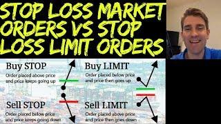 Stop Loss Market Orders vs Stop Loss Limit Orders ️