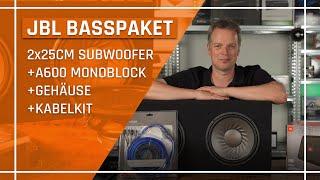 JBL Basspaket mit 2 Woofer Endstufe und Kabel für euer Auto