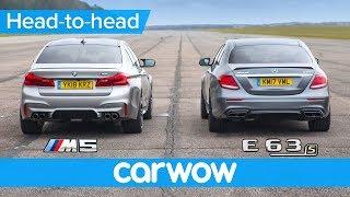 New BMW M5 vs Mercedes-AMG E63 S - DRAG RACE, ROLLING RACE & BRAKE TEST