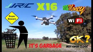 JJRC X16 Heron 6K GPS Drone Flight Review - It's GARBAGE!