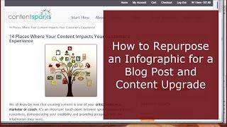 How to Create a Blog Post and Content Upgrade from an Infographic