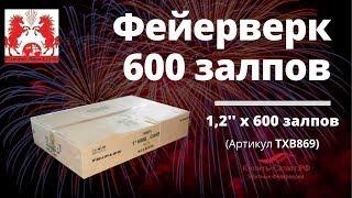 Супер-фейерверк на 600 залпов! TXB869 (1,2''х600)