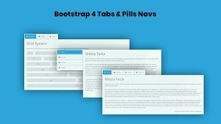 Bootstrap 4 Tabs & Pills Navs