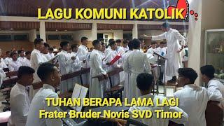 LAGU KOMUNI TUHAN BERAPA LAMA LAGI? "Frater Bruder Novis SVD Nenuk-Timor"