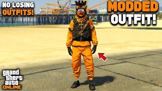 GTA 5 Online Easy Orange Joggers Modded Outfit With Glitched Armor! (No Transfer)