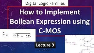 Implement Boolean Expression using CMOS || Problem 1 || Lecture 9