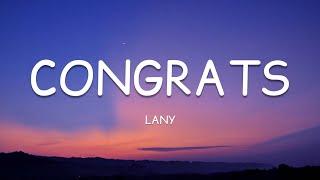 LANY - ​Congrats (Lyrics)