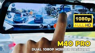 How to Install SAFECAM M40 PRO (WIFI) Dual 1080P Full HD Rearview Mirror Dashcam 9.66" Touch Screen