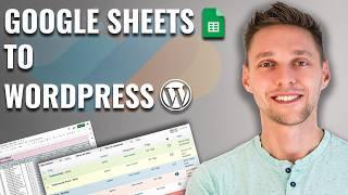 Google Sheet to WordPress Table with Live Sync | Tutorial 2024