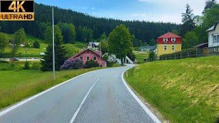 Driving in Czech Countryside 4K | Vimperk to STRÁŽNÝ